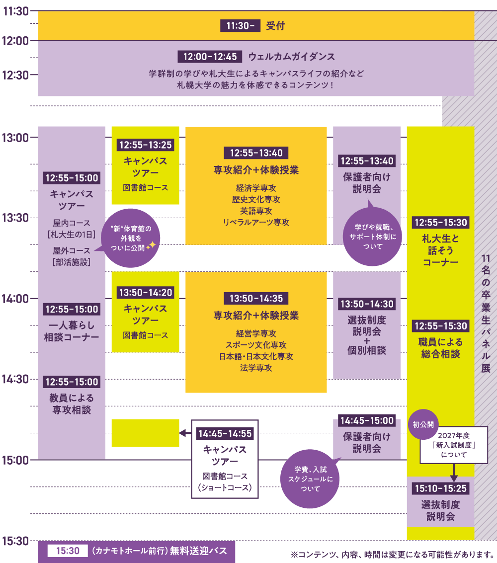 タイムテーブル